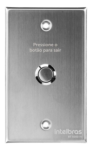 BOTAO DE SAIDA INOX EMBUTIR 4X2 BT 5000 IN
