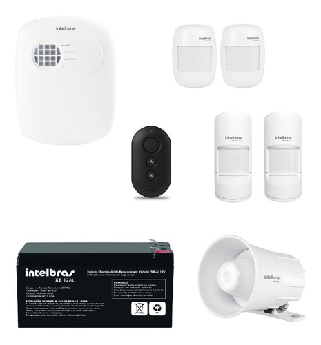 KIT C/ ANM24NET XAC4000 2IVP3000CF XB12AL SIRENE 2IVP5001PET
