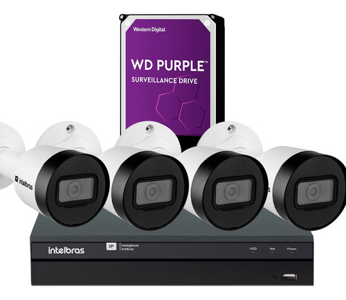KIT INVD 1016 + HD 1 TB + 4 VIP 1230 