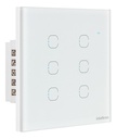 [13547] INTERRUPTOR SMART WI-FI TOUCH 6 TECLAS EWS 1006 BRANCO