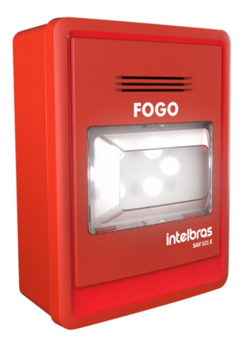 [228595] SINALIZADOR AUDIO VISUAL ENDEREÇAVEL SAV 521E
