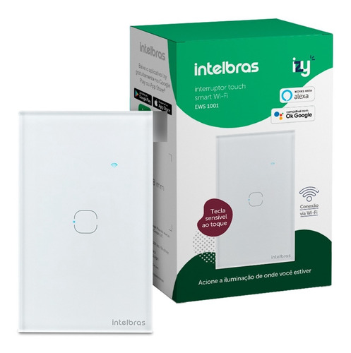 [222901] EWS 1001 INTERRUPTOR INTELBRAS SMART WIFI BRANCO