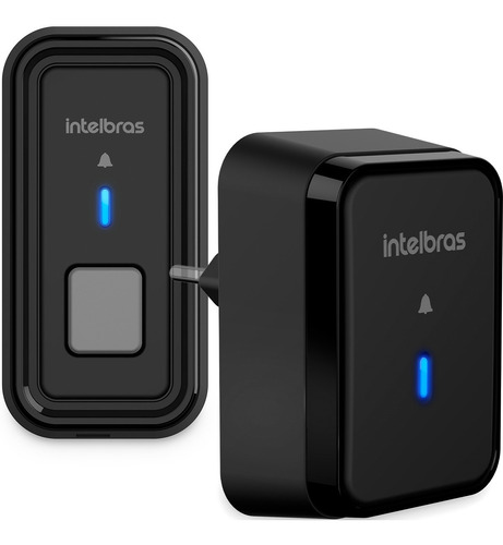 [197593] CAMPAINHA SEM FIO COM BATERIA CIB 101 PRETA